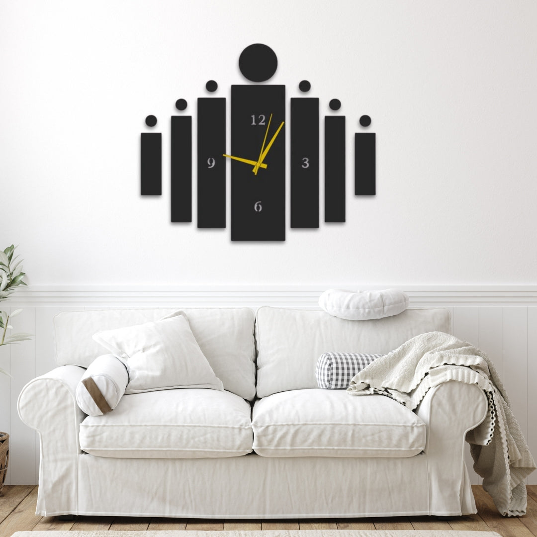 3D Antique Wooden Big Wall Clock