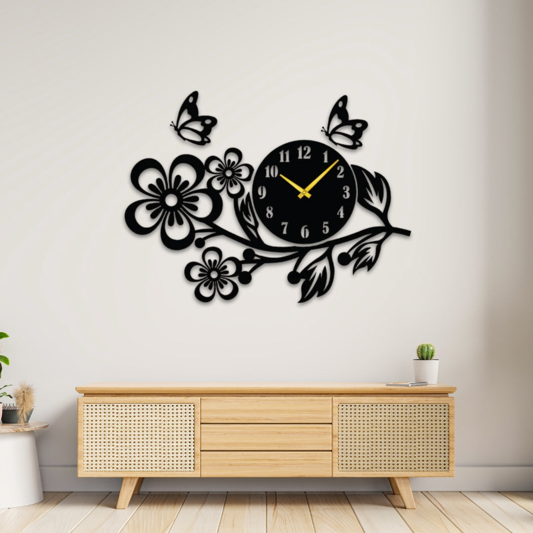 Flower Wall Clock