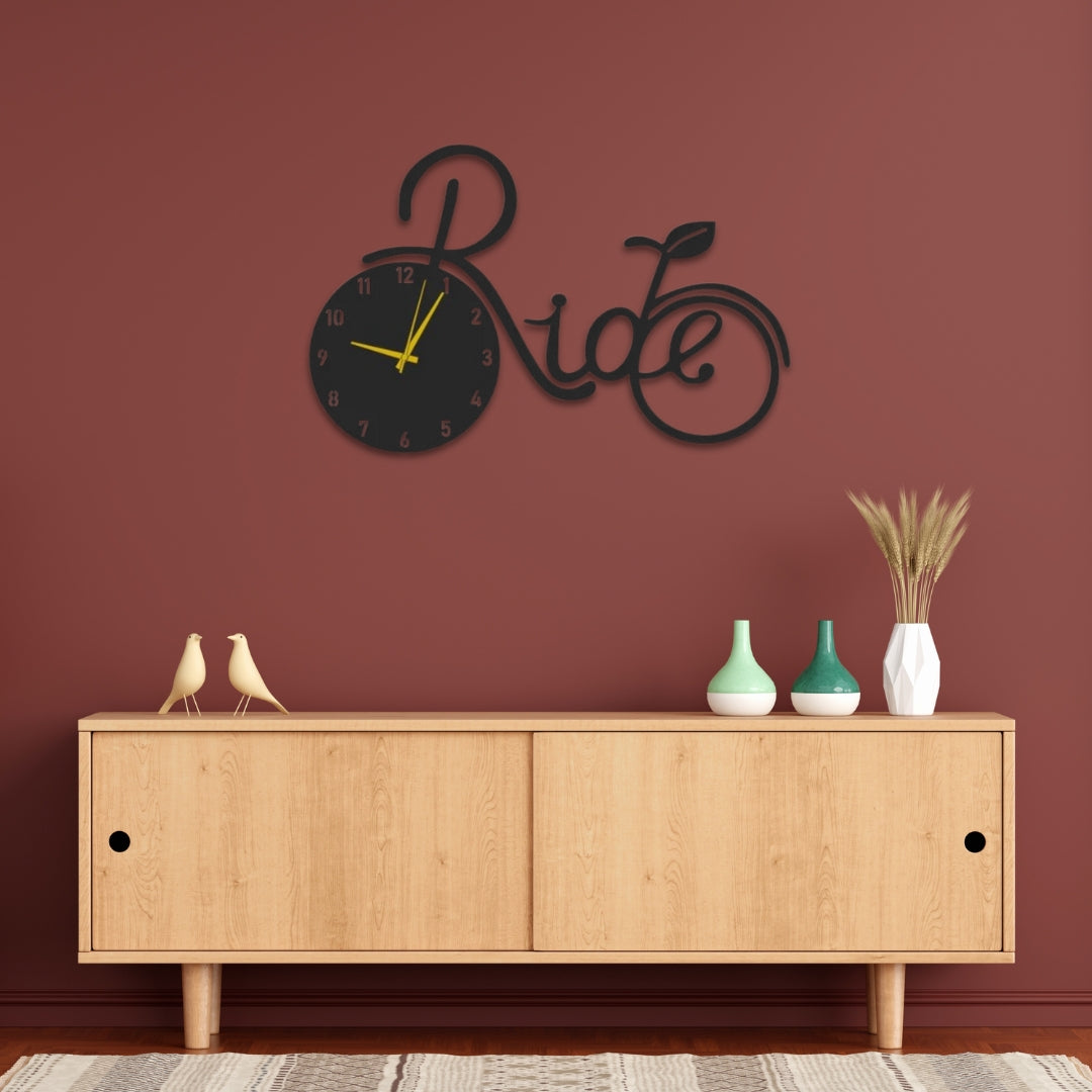 Ride Bicycle Big Wall Clock