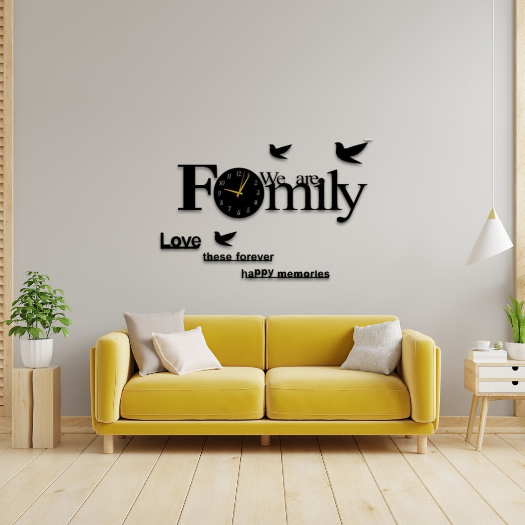 We Are Family Clock